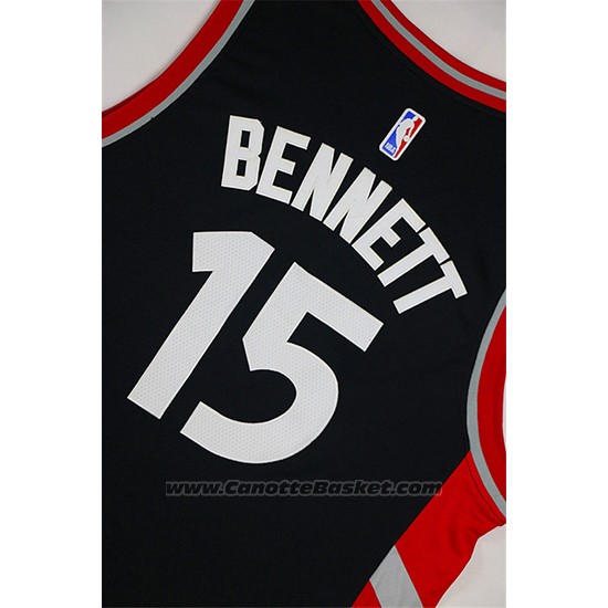 Maglia Toronto Raptors Anthony Bennett #15 Nero